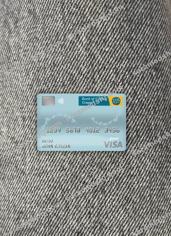 Cyprus bank of cyprus visa debit card photolook front